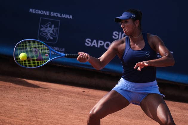 TENNIS - International Tennis Tournament - 37th Palermo Ladies Open Photo by IPA ABACAPRESS.COM86982167 - Palermo, Italy, July 2026. Country Time Club, Palermo Ladies Open 2026, a women s professional tennis tournament on the WTA, Tennis Damen 125 circuit. In the photo: Rasheeda Mcadoo and Adrien Nagy vs. Anastasia Tikhonova and Tamara Zidansek during the women s doubles final Palermo Italy  Copyright: xIPAxSport ABACAx