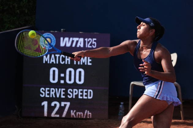 TENNIS - International Tennis Tournament - 37th Palermo Ladies Open Photo by IPA ABACAPRESS.COM86982172 - Palermo, Italy, July 2026. Country Time Club, Palermo Ladies Open 2026, a women s professional tennis tournament on the WTA, Tennis Damen 125 circuit. In the photo: Rasheeda Mcadoo and Adrien Nagy vs. Anastasia Tikhonova and Tamara Zidansek during the women s doubles final Palermo Italy  Copyright: xIPAxSport ABACAx