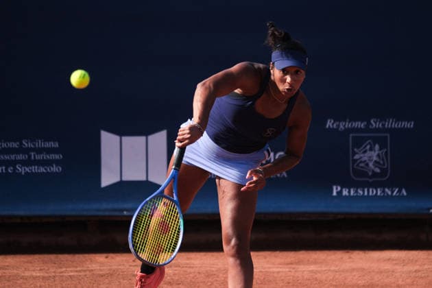 TENNIS - International Tennis Tournament - 37th Palermo Ladies Open Photo by IPA ABACAPRESS.COM86982168 - Palermo, Italy, July 2026. Country Time Club, Palermo Ladies Open 2026, a women s professional tennis tournament on the WTA, Tennis Damen 125 circuit. In the photo: Rasheeda Mcadoo and Adrien Nagy vs. Anastasia Tikhonova and Tamara Zidansek during the women s doubles final Palermo Italy  Copyright: xIPAxSport ABACAx