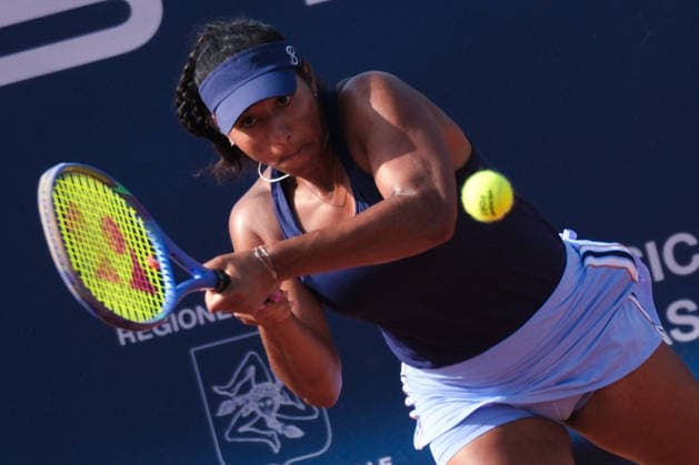 TENNIS - International Tennis Tournament - 37th Palermo Ladies Open Photo by IPA ABACAPRESS.COM86982157 - Palermo, Italy, July 2026. Country Time Club, Palermo Ladies Open 2026, a professional women s tennis tournament on the WTA, Tennis Damen 125 circuit. In the photo: Rasheeda Mcadoo and Adrien Nagy vs. Anastasia Tikhonova and Tamara Zidansek during the women s doubles final Palermo Italy  Copyright: xIPAxSport ABACAx