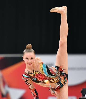 25.07.2026, xhbx, Turnen Rhythmische Sportgymnastik, Deutsche Meisterschaften 2026 v.l. Viktoria Steinfeld (TSV Schmiden 1902) Übung mit den Keulen (DFL DFB REGULATIONS PROHIBIT ANY USE OF PHOTOGRAPHS as IMAGE SEQUENCES and or QUASI-VIDEO) Hannover *** July 25, 2026, xhbx, Gymnastics, Rhythmic Gymnastics, 2026 German Championships by Viktoria Steinfeld, TSV Schmiden 1902, clubs routine. DFL and DFB regulations prohibit any use of photographs as image sequences and or quasi-video. Hanover