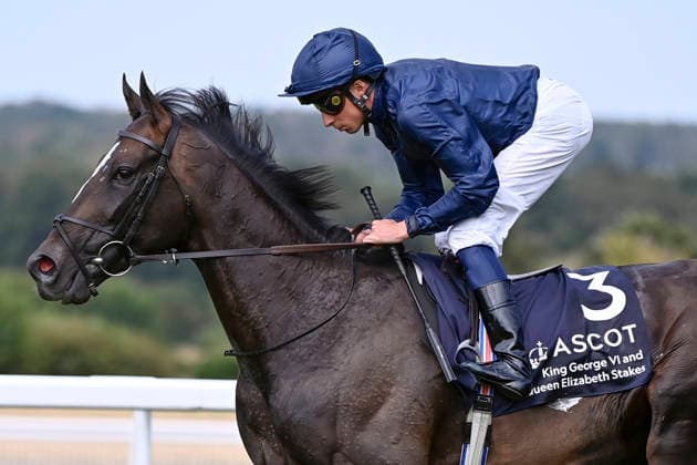 25.07.2026, Ascot, Windsor, GBR - Lambourn with William Buick. Ascot racecourse. (Pferd, Jockey, Lambourn, Buick, Aufgalopp) 260725C958ASCOT.JPG *** July 25, 2026, Ascot, Windsor, GBR Lambourn with William Buick at Ascot Racecourse Horse, Jockey, Lambourn, Buick, Warm-up 260725C958ASCOT JPG