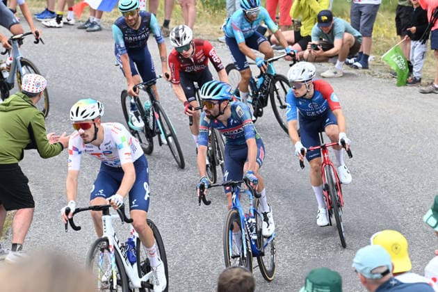 25-07-2026 Tour De France; Tappa 20 Bourg D oisans - L alpe D huez; 2026, Totalenergies; 2026, Soudal - Quick Step; Delbove, Joris; Paret Peintre, Valentin; Col De Sarenne; 