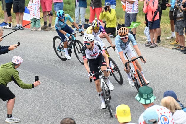 25-07-2026 Tour De France; Tappa 20 Bourg D oisans - L alpe D huez; 2026, Uae Emirates - Xrg; 2026, Net Company - Ineos; Grosschartner, Felix; Foss, Tobias; Col De Sarenne; 