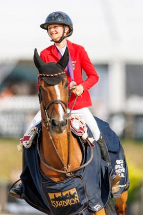 HAGEN a.T.W. - FEI Jumping European Championship, EM, Europameisterschaft Children, Juniors and Young Rider 2026, HAGEN a.T.W. - FEI Jumping European Championship Children, Juniors and Young Rider 2026 OSING Mila (GER), Capitaine Championship ceremony Final Individual Einzelfinale CH-EU-Ch-S - Children Final Individuals over two rounds - SECOND ROUND Hagen a.T.W., Reitanlage Haunhorst 25. July 2026 - *** HAGEN a T W FEI Jumping European Championship for Children, Juniors, and Young Riders 2026, HAGEN a T W FEI Jumping European Championship for Children, Juniors, and Young Riders 2026 OSING Mila GER, Team Captain Championship Ceremony Individual Final CH EU Ch S Children’s Final (Individuals) over two rounds SECOND ROUND Hagen a T W, Haunhorst Equestrian Center, July 25, 2026