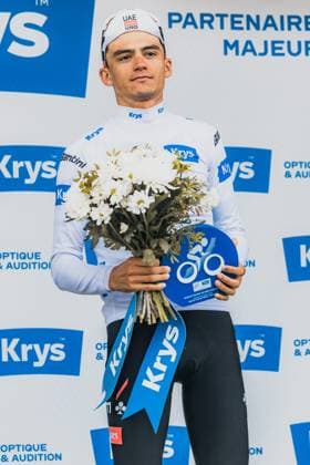 Tour de France 2026 PHOTOPQR LE DAUPHINE Jean-Baptiste BORNIER ; Huez ; 25 07 2026 ; Huez (Isère), le samedi 25 juillet 2026. Etape 20 du Tour de France entre Bourg d Oisans et l Alpe d Huez. Isaac Del Toro et son maillot blanc du meilleur jeune. Photo : Le DL Jean-Baptiste Bornier 113th edition of the Tour de France cycling race. *** Local Caption *** Huez Isère Rhône-Alpes FRANCE  Copyright: xPHOTOPQR LExDAUPHINE MAXPPPxJean-BaptistexBORNIERx 20260725JDL1100 20260725JDL1100