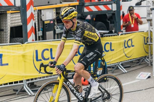 Tour de France 2026 PHOTOPQR LE DAUPHINE Jean-Baptiste BORNIER ; Huez ; 25 07 2026 ; Huez (Isère), le samedi 25 juillet 2026. Etape 20 du Tour de France entre Bourg d Oisans et l Alpe d Huez. Après deux chutes dans la descente de Sarenne Sepp Kuss arrive à la troisième place de l étape. Photo : Le DL Jean-Baptiste Bornier 113th edition of the Tour de France cycling race. *** Local Caption *** Huez Isère Rhône-Alpes FRANCE  Copyright: xPHOTOPQR LExDAUPHINE MAXPPPxJean-BaptistexBORNIERx 20260725JDL1103 20260725JDL1103