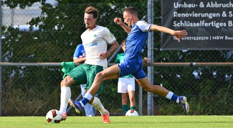 25.07.2026 - Fussball - Saison 2026 2027 - Testspiel Freundschaftsspiel Vorbereitungsspiel - TSG 1899 Hoffenheim - SpVgg Greuther Fürth ( Kleeblatt ) - - Sportfoto Zink - xwoxzix - regulations prohibit any use of photographs as image sequences and or quasi-video - only for editorial use - Noah König (17, SpVgg Greuther Fürth ) Tim Lemperle (19, TSG 1899 Hoffenheim ) *** July 25, 2026 Soccer Season 2026–2027 Exhibition Match Friendly Match Preseason Match TSG 1899 Hoffenheim SpVgg Greuther Fürth Kleeblatt Sports Photo Zink xwoxzix Regulations prohibit any use of photographs as image sequences and or quasi-video For editorial use only: Noah König, 17, SpVgg Greuther Fürth; Tim Lemperle, 19, TSG 1899 Hoffenheim