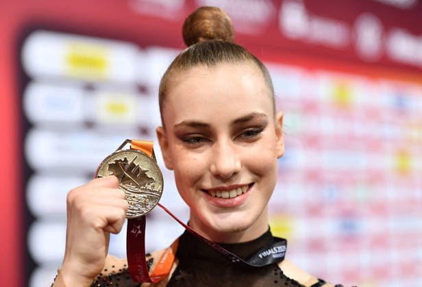 25.07.2026, xhbx, Turnen Rhythmische Sportgymnastik, Deutsche Meisterschaften 2026 v.l. Darja Varfolomeev (TSV Schmiden 1902) Siegerehrung Gold (DFL DFB REGULATIONS PROHIBIT ANY USE OF PHOTOGRAPHS as IMAGE SEQUENCES and or QUASI-VIDEO) Hannover *** July 25, 2026, xhbx, Gymnastics, Rhythmic Gymnastics, 2026 German Championships v l Darja Varfolomeev TSV Schmiden 1902 Medal Ceremony Gold DFL DFB REGULATIONS PROHIBIT ANY USE OF PHOTOGRAPHS as IMAGE SEQUENCES and or QUASI-VIDEO Hannover
