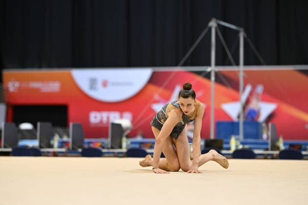 Lada Pusch (TSV Schmiden 1902 e.V.) DIE FINALS 2026 - Deutsche Meisterschaften Rhythmische Sportgymnastik Mehrkampf, 25.07.2026 DIE FINALS 2026 - Deutsche Meisterschaften Rhythmische Sportgymnastik Mehrkampf, 25.07.2026 Hannover *** Lada Pusch TSV Schmiden 1902 e.V. THE FINALS 2026 German Rhythmic Gymnastics All-Around Championships, July 25, 2026 THE FINALS 2026 German Rhythmic Gymnastics All-Around Championships, July 25, 2026, Hanover Copyright: xEibner-Pressefoto xHoepnerx EP_PHR