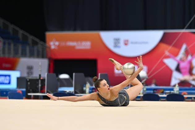 Lada Pusch (TSV Schmiden 1902 e.V.) DIE FINALS 2026 - Deutsche Meisterschaften Rhythmische Sportgymnastik Mehrkampf, 25.07.2026 DIE FINALS 2026 - Deutsche Meisterschaften Rhythmische Sportgymnastik Mehrkampf, 25.07.2026 Hannover *** Lada Pusch TSV Schmiden 1902 e.V. THE FINALS 2026 German Rhythmic Gymnastics All-Around Championships, July 25, 2026 THE FINALS 2026 German Rhythmic Gymnastics All-Around Championships, July 25, 2026, Hanover Copyright: xEibner-Pressefoto xHoepnerx EP_PHR