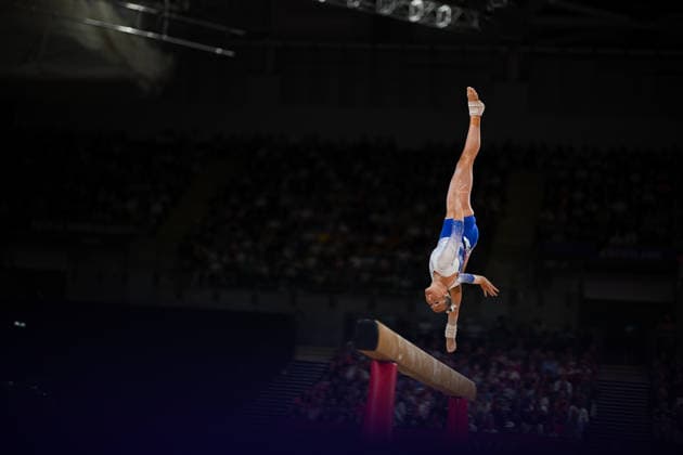 COM26 ARTISTIC GYMNASTICS, Ellee Cheetham of Scotland competes during the Artistic Gymnastics Women™s Team Final and Individual Qualification during the Glasgow 2026 Commonwealth Games at the Glasgow International Arena in Glasgow, Scotland, Saturday, July 25, 2026. ( NO ARCHIVING, EDITORIAL USE ONLY Glasgow Scotland United Kingdom  Copyright: xLUKASxCOCHx 20260726176511646366