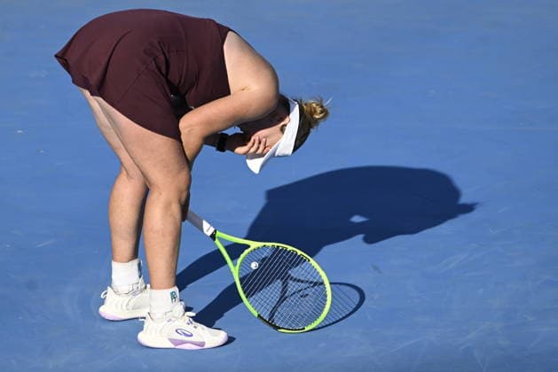 Disappointed Barbora Krejcikova of Czech Republic after the match against Lilli Tagger of Austria within the women s WTA, Tennis Damen 250 Livesport Prague Open 2026 tennis tournament in Prague, Czech Republic, on July 25, 2026. (CTKxPhoto MichalxKrumphanzl) CTKPhotoP2026072504648  CTKPhotoP2026072504648