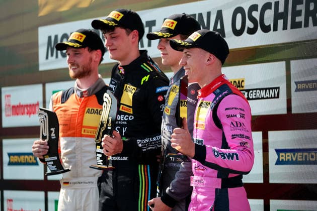 ADAC GT4 Germany, 5. + 6. Rennen Oschersleben 2026 26 Mercedes-AMG GT4, PROsport Racing: Marek Böckmann, Roman Fellner-Feldegg, 04 Aston Martin Vantage AMR GT4 Evo, EastSide Motorsport: Jan Philipp Springob, Philipp Gogollok - picture by Gruppe C Photography Oschersleben Oschersleben Sachsen-Anhalt Germany Copyright: xGruppexCxPhotographyx