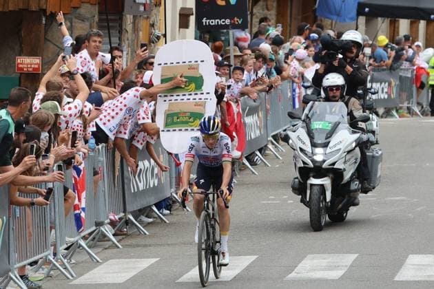 Tour de France 2026 PHOTOPQR LE COURRIER PICARD Haslin ; Alpe d Huez ; 25 07 2026 ; 25 07 26 Tour de France 20ème etape Bourg d Oisans - L Alpe d Huez - Passage dans le Vieil Alpe Remco Evenepoel Photo Fred Haslin 113th edition of the Tour de France cycling race. *** Local Caption *** Alpe d Huez Isère Rhône-Alpes FRANCE  Copyright: xPHOTOPQR LExCOURRIERxPICARD MAXPxHaslinx 20260725LCP1151 20260725LCP1151
