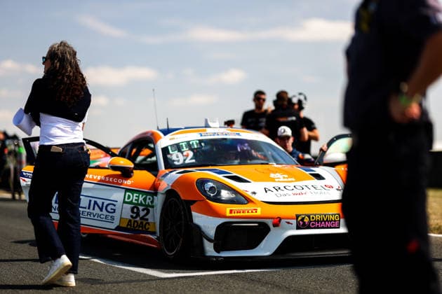 ADAC GT4 Germany, 5. + 6. Rennen Oschersleben 2026 92 Porsche 718 Cayman GT4 Clubsport, Team Wimmer Werk Motorsport: Egor Litvinenko, Oskar Dix - picture by Gruppe C Photography Oschersleben Oschersleben Sachsen-Anhalt Germany Copyright: xGruppexCxPhotographyx