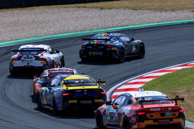ADAC GT4 Germany, 5. + 6. Rennen Oschersleben 2026 77 BMW M4 GT4 Evo, ME Motorsport: Linus Hahne, Philip Wiskirchen, 51 BMW M4 GT4 Evo, FK Performance Motorsport: Gabriele Piana, Benjamin Sylvestersson - picture by Gruppe C Photography Oschersleben Oschersleben Sachsen-Anhalt Germany Copyright: xGruppexCxPhotographyx