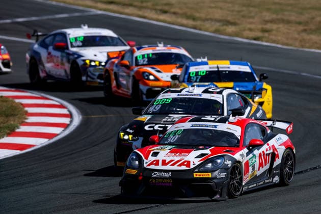 ADAC GT4 Germany, 5. + 6. Rennen Oschersleben 2026 30 Porsche 718 Cayman GT4 RS Clubsport, Avia W&S Motorsport: Maximilian Schreyer, Alon Gabbay - picture by Gruppe C Photography Oschersleben Oschersleben Sachsen-Anhalt Germany Copyright: xGruppexCxPhotographyx