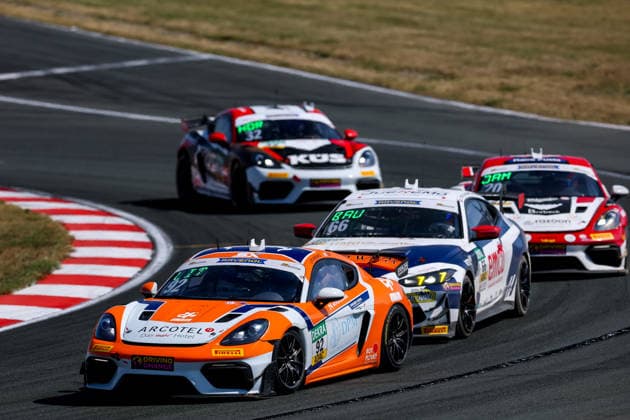 ADAC GT4 Germany, 5. + 6. Rennen Oschersleben 2026 92 Porsche 718 Cayman GT4 Clubsport, Team Wimmer Werk Motorsport: Egor Litvinenko, Oskar Dix - picture by Gruppe C Photography Oschersleben Oschersleben Sachsen-Anhalt Germany Copyright: xGruppexCxPhotographyx