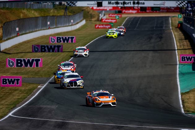 ADAC GT4 Germany, 5. + 6. Rennen Oschersleben 2026 92 Porsche 718 Cayman GT4 Clubsport, Team Wimmer Werk Motorsport: Egor Litvinenko, Oskar Dix - picture by Gruppe C Photography Oschersleben Oschersleben Sachsen-Anhalt Germany Copyright: xGruppexCxPhotographyx