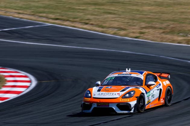 ADAC GT4 Germany, 5. + 6. Rennen Oschersleben 2026 91 Porsche 718 Cayman GT4 RS Clubsport, Team Wimmer Werk Motorsport: Jesper Bruno Jensen, Laurenz Rühl - picture by Gruppe C Photography Oschersleben Oschersleben Sachsen-Anhalt Germany Copyright: xGruppexCxPhotographyx