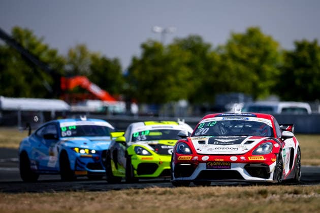 ADAC GT4 Germany, 5. + 6. Rennen Oschersleben 2026 20 Porsche 718 Cayman GT4 RS Clubsport, razoon - more than racing: Harald Huber, Jack James, 33 Porsche 718 Cayman GT4 RS Clubsport, Avia W&S Motorsport: Nicolas Guillaume, Frederic Zebis - picture by Gruppe C Photography Oschersleben Oschersleben Sachsen-Anhalt Germany Copyright: xGruppexCxPhotographyx