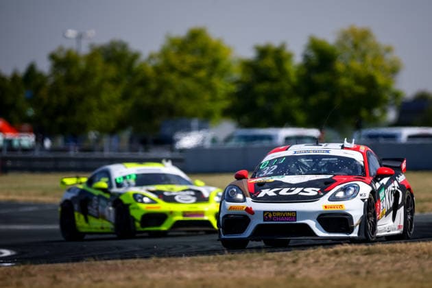 ADAC GT4 Germany, 5. + 6. Rennen Oschersleben 2026 32 Porsche 718 Cayman GT4 RS Clubsport, Avia W&S Motorsport: Tim Horell, Hendrik Still - picture by Gruppe C Photography Oschersleben Oschersleben Sachsen-Anhalt Germany Copyright: xGruppexCxPhotographyx