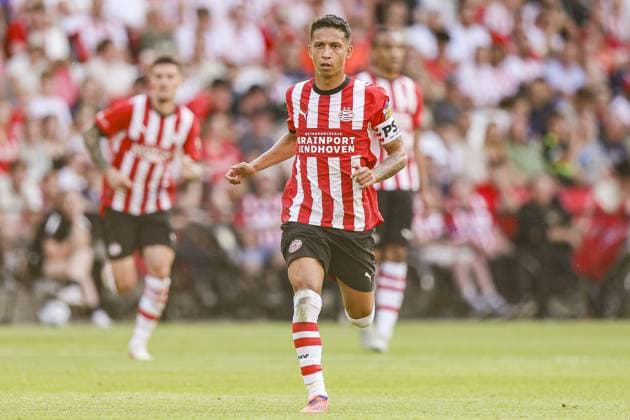 EINDHOVEN , 25-07-2025 , Philips stadium , season 2026 2027 , pre season friendly match , match between PSV and Villarreal CF , picture shows PSV Player Mauro Junior PSV - Villarreal (friendly)  x205201123x Copyright: