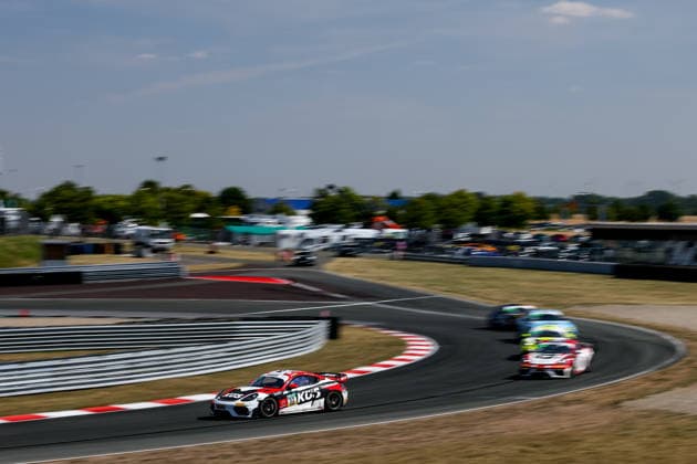 ADAC GT4 Germany, 5. + 6. Rennen Oschersleben 2026 32 Porsche 718 Cayman GT4 RS Clubsport, Avia W&S Motorsport: Tim Horell, Hendrik Still - picture by Gruppe C Photography Oschersleben Oschersleben Sachsen-Anhalt Germany Copyright: xGruppexCxPhotographyx