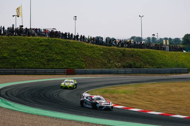 ADAC GT4 Germany, 5. + 6. Rennen Oschersleben 2026 33 Porsche 718 Cayman GT4 RS Clubsport, Avia W&S Motorsport: Nicolas Guillaume, Frederic Zebis - picture by Gruppe C Photography Oschersleben Oschersleben Sachsen-Anhalt Germany Copyright: xGruppexCxPhotographyx