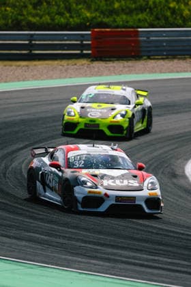 ADAC GT4 Germany, 5. + 6. Rennen Oschersleben 2026 32 Porsche 718 Cayman GT4 RS Clubsport, Avia W&S Motorsport: Tim Horell, Hendrik Still - picture by Gruppe C Photography Oschersleben Oschersleben Sachsen-Anhalt Germany Copyright: xGruppexCxPhotographyx