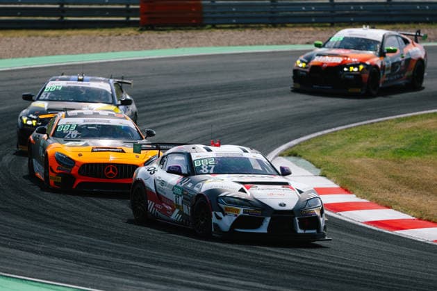 ADAC GT4 Germany, 5. + 6. Rennen Oschersleben 2026 87 Toyota GR Supra GT4 EVO2, CRT Lucas Cartelle, Hudson Schwartz - picture by Gruppe C Photography Oschersleben Oschersleben Sachsen-Anhalt Germany Copyright: xGruppexCxPhotographyx