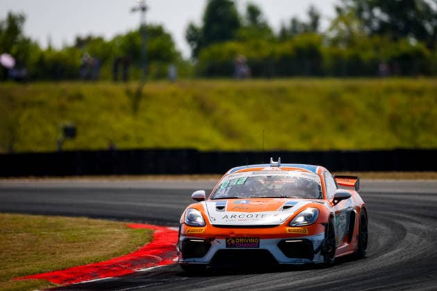 ADAC GT4 Germany, 5. + 6. Rennen Oschersleben 2026 91 Porsche 718 Cayman GT4 RS Clubsport, Team Wimmer Werk Motorsport: Jesper Bruno Jensen, Laurenz Rühl - picture by Gruppe C Photography Oschersleben Oschersleben Sachsen-Anhalt Germany Copyright: xGruppexCxPhotographyx