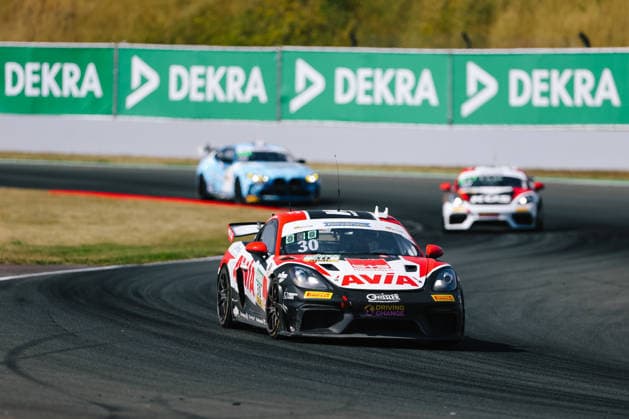 ADAC GT4 Germany, 5. + 6. Rennen Oschersleben 2026 30 Porsche 718 Cayman GT4 RS Clubsport, Avia W&S Motorsport: Maximilian Schreyer, Alon Gabbay - picture by Gruppe C Photography Oschersleben Oschersleben Sachsen-Anhalt Germany Copyright: xGruppexCxPhotographyx