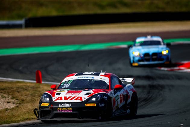 ADAC GT4 Germany, 5. + 6. Rennen Oschersleben 2026 30 Porsche 718 Cayman GT4 RS Clubsport, Avia W&S Motorsport: Maximilian Schreyer, Alon Gabbay - picture by Gruppe C Photography Oschersleben Oschersleben Sachsen-Anhalt Germany Copyright: xGruppexCxPhotographyx