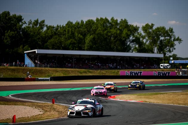 ADAC GT4 Germany, 5. + 6. Rennen Oschersleben 2026 87 Toyota GR Supra GT4 EVO2, CRT Lucas Cartelle, Hudson Schwartz - picture by Gruppe C Photography Oschersleben Oschersleben Sachsen-Anhalt Germany Copyright: xGruppexCxPhotographyx