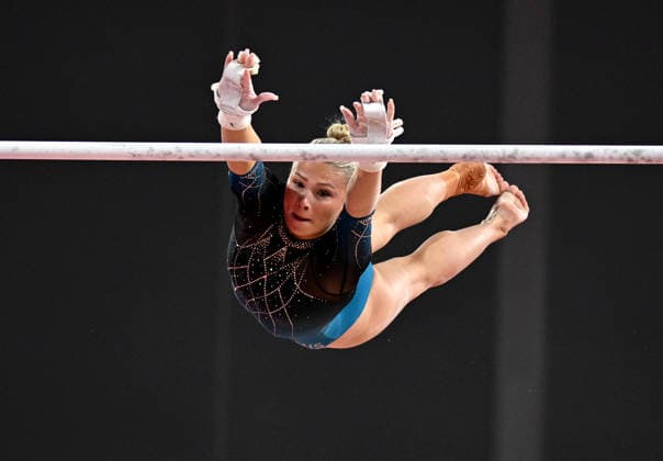 COM26 ARTISTIC GYMNASTICS, Ruby Pass of Australia competes during the Artistic Gymnastics Women™s Team Final during the Glasgow 2026 Commonwealth Games at the Glasgow International Arena in Glasgow, Scotland, Saturday, July 25, 2026. ( NO ARCHIVING, EDITORIAL USE ONLY Glasgow Scotland United Kingdom  Copyright: xLUKASxCOCHx 20260726198417259024