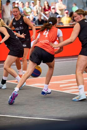 Basketball Gruppenphase Damen - DIE FINALS 2026 3x3 Basketball Gruppenphase Damen am 25.07.2026, Hannover Neues Rathaus Niedersachsen Deutschland *** Women s 3x3 Basketball Group Stage at DIE FINALS 2026: Women s 3x3 Basketball Group Stage on July 25, 2026, at the New City Hall in Hanover, Lower Saxony, Germany