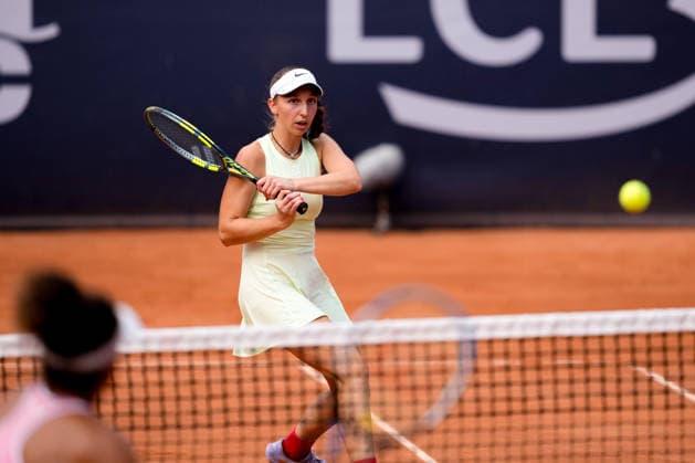 MSC Hamburg Ladies Open - Day 6 Fifth seed Tamara Korpatsch of Germany plays against Mayar Sherif of Egypt during their semi-final match at the 2026 MSC Hamburg Ladies Open women s tennis tournament at Am Rothenbaum in Hamburg, Germany. Hamburg Hamburg Germany  Copyright: xOwenxHammondx originalFilename:hammond-2026msch260725_npj9D.jpg