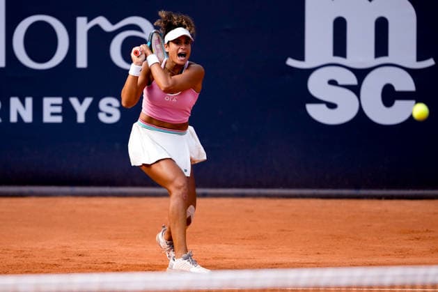 MSC Hamburg Ladies Open - Day 6 Mayar Sherif of Egypt plays during the semi-final match against fifth seed Tamara Korpatsch of Germany at the 2026 MSC Hamburg Ladies Open women s tennis tournament at Am Rothenbaum in Hamburg, Germany. Hamburg Hamburg Germany  Copyright: xOwenxHammondx originalFilename:hammond-2026msch260725_npCyr.jpg