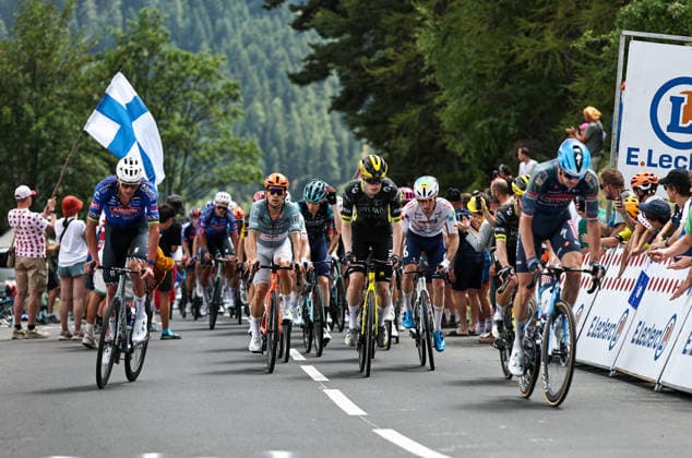 CYCLING - Tour de France 2026 ALPE D HUEZ,FRANCE,25.JUL.26 - CYCLING - Tour de France, stage 20, Le Bourg d Oisans - Alpe d Huez. Image shows riders on the top of col du telegraphe.  GEPAxpictures xChrisxBauer