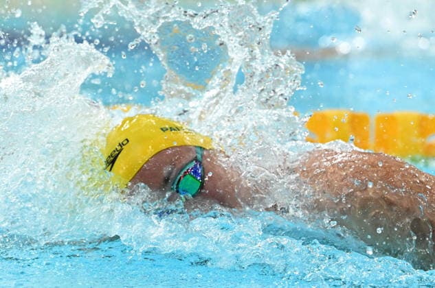 COM26 SWIMMING FINALS, Lani Pallisterof Australia swims during the Women™s 200m Freestyle Final at the Glasgow 2026 Commonwealth Games at the Tollcross International Swimming Centre in Glasgow, Scotland, Saturday, July 25, 2026. ( NO ARCHIVING, EDITORIAL USE ONLY Glasgow Scotland United Kingdom  Copyright: xDEANxLEWINSx 20260726176277648904