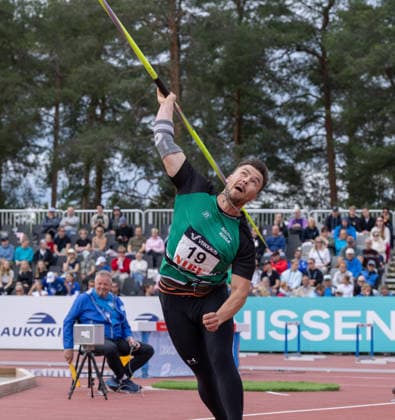 July 25, 2026, Jyvaskyla, Central Finland, Finland: Eemeli Aarnio of Raision Kuula competes in the men s javelin qualification during the Kalevan Kisat 2026 Finnish Athletics Championships at Harju Stadium in Jyvaskyla, Finland, on July 25, 2026. . Jyvaskyla Finland - ZUMAt172 0862646527st Copyright: xJosexTabaresx