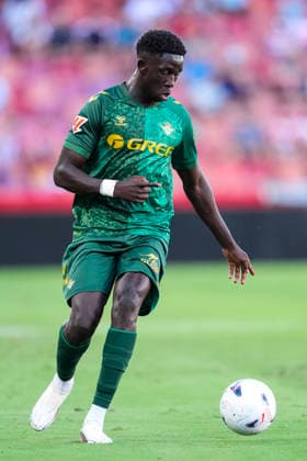 July 25, 2026, Granada, Granada, Spain: Bouare of Real Betis in action during the Ciudad de Granada Trophy football match played between Granada CF and Real Betis at Nuevo Los Carmenes stadium on July 25, 2026, in Granada, Spain. Granada Spain - ZUMAa181 20260725_zaa_a181_026 Copyright: xJoaquinxCorcherox