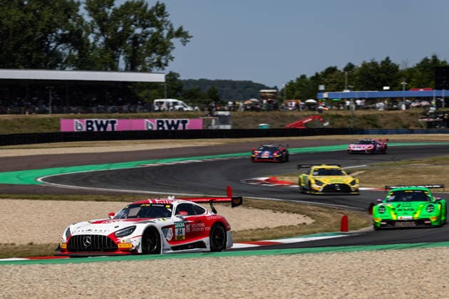 GER, DTM, 9. & 10. Lauf, Motorsport Arena Oschersleben 25.07.2026, Motorsport Arena, Oschersleben, GER, DTM, 9. & 10. Lauf, Motorsport Arena Oschersleben Tom Kalender, Mercedes-AMG Team Landgraf Mercedes-AMG GT3, Ricardo Feller, Manthey Porsche 911 GT3 R Evo Â Foto: Alexander Trienitz Oschersleben Motorsport Arena Sachsen-Anhalt Deutschland *** GER, DTM, Round 9 of 10, Motorsport Arena Oschersleben, July 25, 2026, Motorsport Arena, Oschersleben, GER, DTM, Round 9 of 10, Motorsport Arena Oschersleben: Tom Kalender, Mercedes-AMG Team Landgraf Mercedes-AMG GT3; Ricardo Feller, Manthey Porsche 911 GT3 R Evo. Photo by Alexander Trienitz, Oschersleben Motorsport Arena, Saxony-Anhalt, Germany