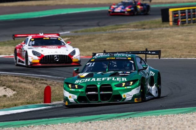 GER, DTM, 9. & 10. Lauf, Motorsport Arena Oschersleben 25.07.2026, Motorsport Arena, Oschersleben, GER, DTM, 9. & 10. Lauf, Motorsport Arena Oschersleben Marco Wittmann, Schubert Motorsport BMW M4 GT3 Evo, Tom Kalender, Mercedes-AMG Team Landgraf Mercedes-AMG GT3 Â Foto: Alexander Trienitz Oschersleben Motorsport Arena Sachsen-Anhalt Deutschland *** GER, DTM, Round 9 of 10, Motorsport Arena Oschersleben, July 25, 2026, Motorsport Arena, Oschersleben, GER, DTM, Round 9 of 10, Motorsport Arena Oschersleben: Marco Wittmann, Schubert Motorsport BMW M4 GT3 Evo; Tom Kalender, Mercedes-AMG Team Landgraf Mercedes-AMG GT3. Photo by Alexander Trienitz, Oschersleben Motorsport Arena, Saxony-Anhalt, Germany