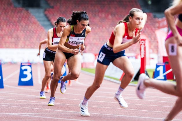 Swiss Athletics Championships, 25.07.2026 ZURICH, SWITZERLAND - JULY 25: Valentina Rosamilia (BTV Aarau Athletics) starts in the womens 800 m at the Swiss Athletics Championships on July 25, 2026 in Zurich, Switzerland. *** Swiss Athletics Championships, July 25, 2026, Zurich, Switzerland. Valentina Rosamilia of BTV Aarau Athletics will compete in the women’s 800-meter race at the Swiss Athletics Championships on July 25, 2026, in Zurich, Switzerland. Copyright: xBEAUTIFULxSPORTS UlfxSchillerx