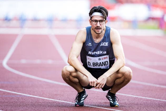 Swiss Athletics Championships, 25.07.2026 ZURICH, SWITZERLAND - JULY 25: Dany Brand (LC Zuerich) after the first round of the mens 400 m hurdles at the Swiss Athletics Championships on July 25, 2026 in Zurich, Switzerland. *** Swiss Athletics Championships, July 25, 2026, Zurich, Switzerland Dany Brand of LC Zurich after the first round of the men s 400-meter hurdles at the Swiss Athletics Championships on July 25, 2026, in Zurich, Switzerland Copyright: xBEAUTIFULxSPORTS UlfxSchillerx