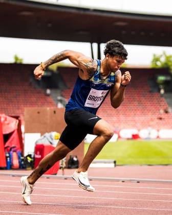 Swiss Athletics Championships, 25.07.2026 ZURICH, SWITZERLAND - JULY 25: Haydn Brotschi (LV Langenthal) starts in the mens 400 m at Swiss Athletics Championships on July 25, 2026 in Zurich, Switzerland. *** Swiss Athletics Championships, July 25, 2026, ZURICH, SWITZERLAND Haydn Brotschi of LV Langenthal will compete in the men s 400-meter race at the Swiss Athletics Championships on July 25, 2026, in Zurich, Switzerland Copyright: xBEAUTIFULxSPORTS UlfxSchillerx