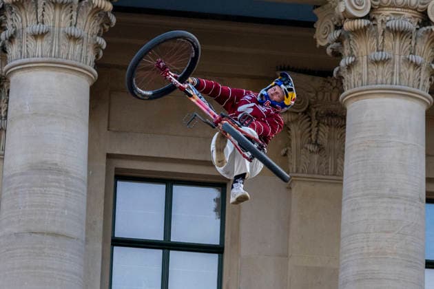 2026-07-25 - Red Bull District Ride 2026 GRONINGEN, NETHERLANDS - JULY 25: Lucas Huppert (CH) during the Red Bull District Ride 2026 at the Grote Markt on July 25, 2026 in Groningen, Netherlands Groningen Grote Markt Netherlands Content not available for redistribution in The Netherlands directly or indirectly through any third parties. Copyright: xEdwinxBlaauwbroekx